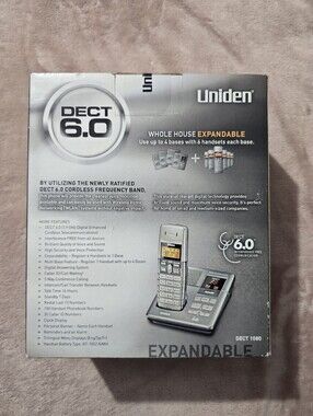Uniden DECT 1080 DECT 6.0 Digital Dual-Handset Expandable Cordless Phone Caller